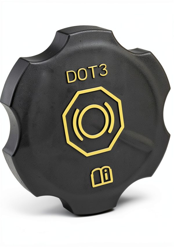 Dot3 Brake Fluid Cap JUWEVAZU Black Cylinder-0