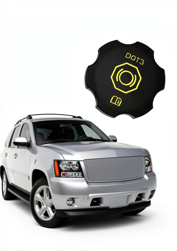 Dot3 Brake Fluid Cap JUWEVAZU Black Cylinder-1