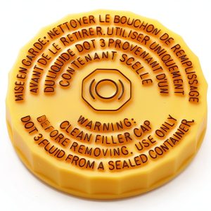 Brake Master Cylinder Cap QGQZIQG Yellow Plastic-0