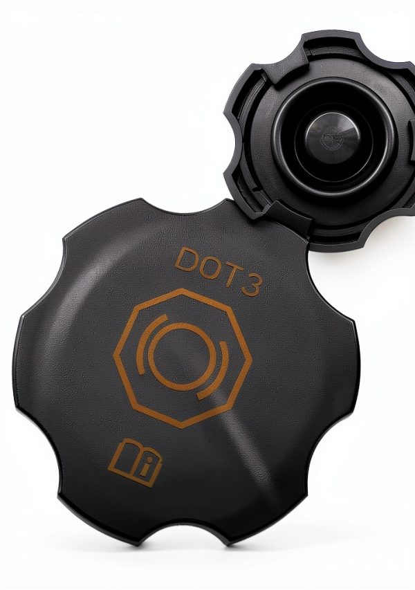 Dot3 Brake Fluid Cap JUWEVAZU Black Cylinder-2