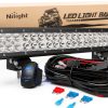 LED Light Bar Nilight ZH082 126W Bar with Wiring Harness-0