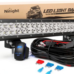 LED Light Bar Nilight ZH082 126W Bar with Wiring Harness-0