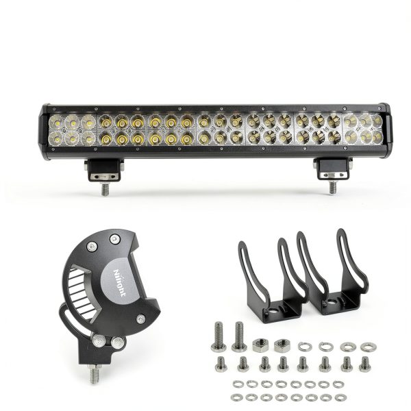 LED Light Bar Nilight ZH063 126W White Aluminum Waterproof Bar-1