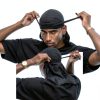 JarseHera Velvet Durags Men 4‑Pair One Size Black Navy Wine Purple-5
