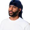 JarseHera Velvet Durags Men 4‑Pair One Size Black Navy Wine Purple-3