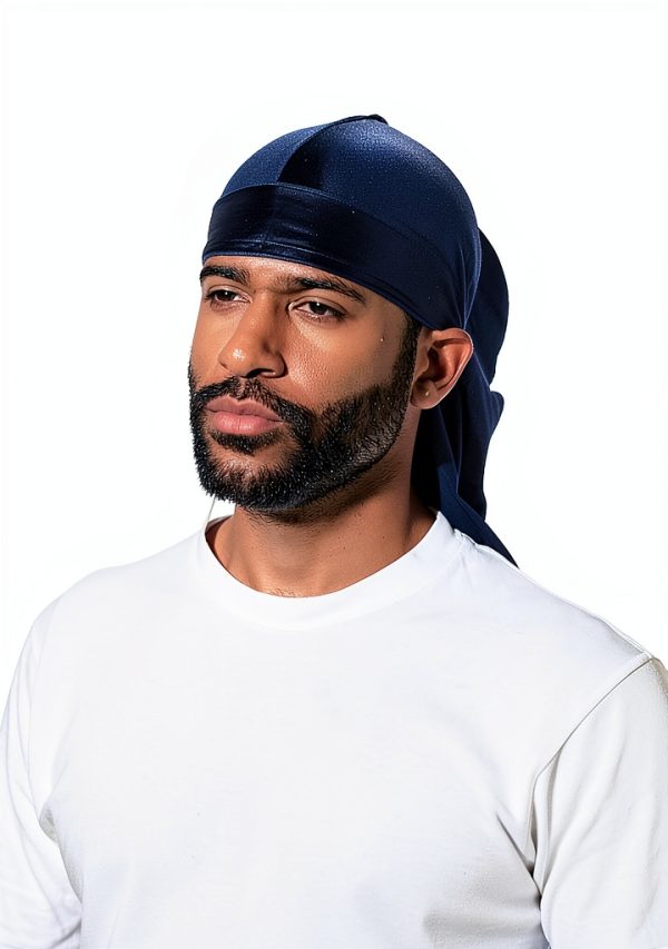 JarseHera Velvet Durags Men 4‑Pair One Size Black Navy Wine Purple-3